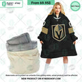 Vegas Golden Knights Black Hoodie Blanket
