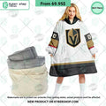 Vegas Golden Knights White Hoodie Blanket