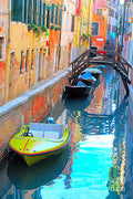 Venice Print Unisex , , , Long Sleeve Tee