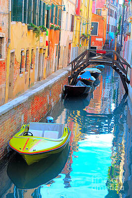 Venice Print Unisex , , , Long Sleeve Tee