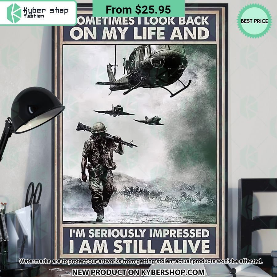Veteran Sometimes I Look Back On My Life Poster