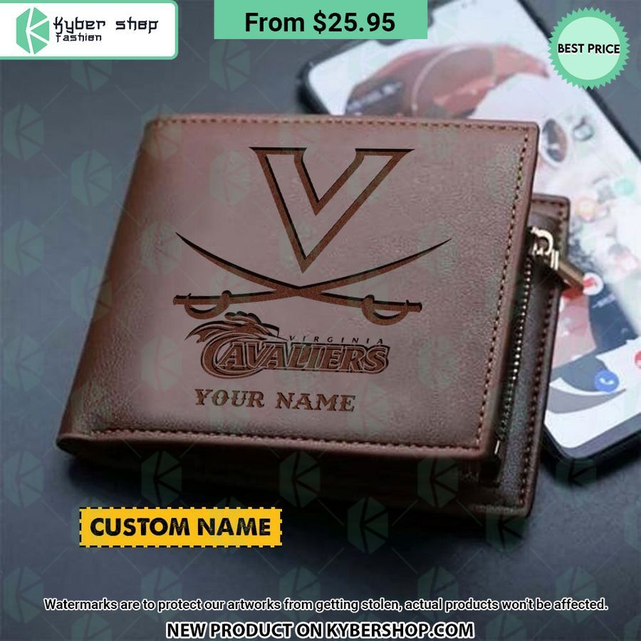 Virginia Cavaliers CUSTOM Leather Wallet