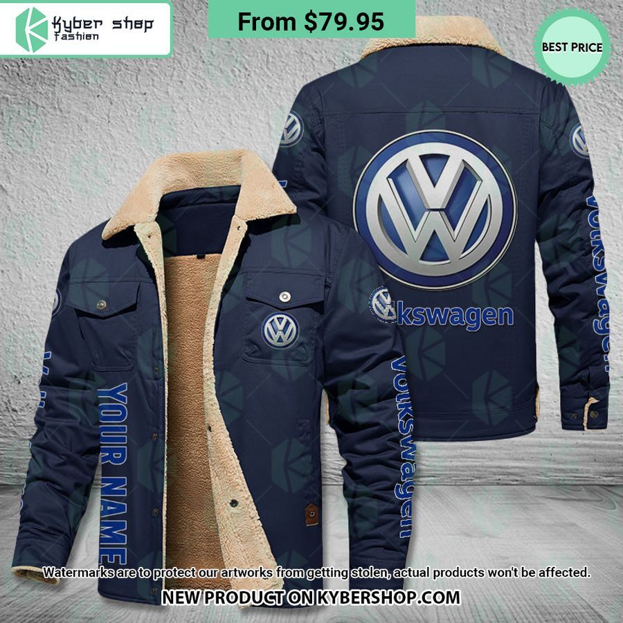 Volkswagen CUSTOM Fleece Leather Jacket
