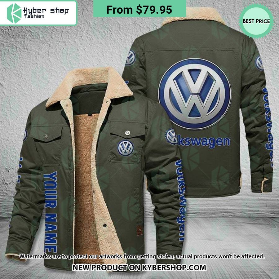 Volkswagen CUSTOM Fleece Leather Jacket
