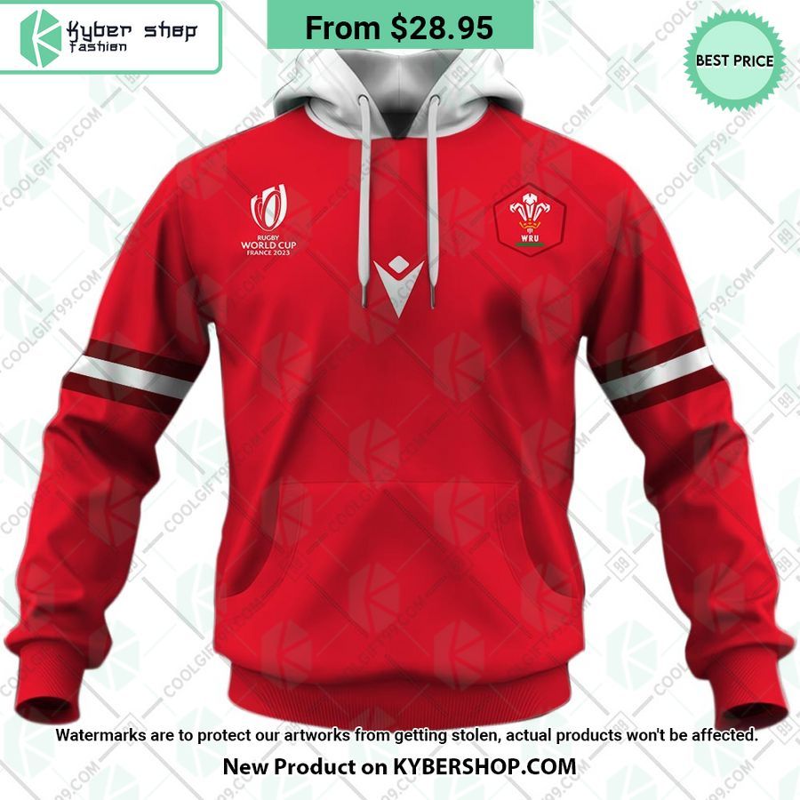 Wales Rugby Home Jersey Rugby World Cup 2023 CUSTOM Hoodie