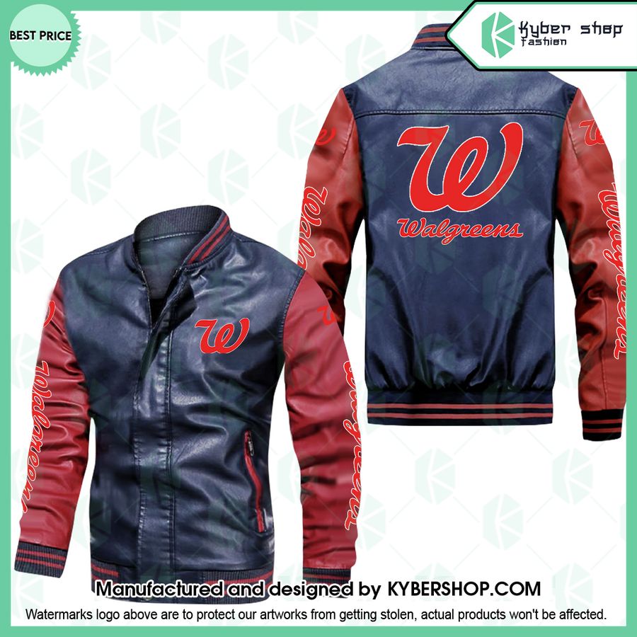 Walgreens Leather Bomber Jacket