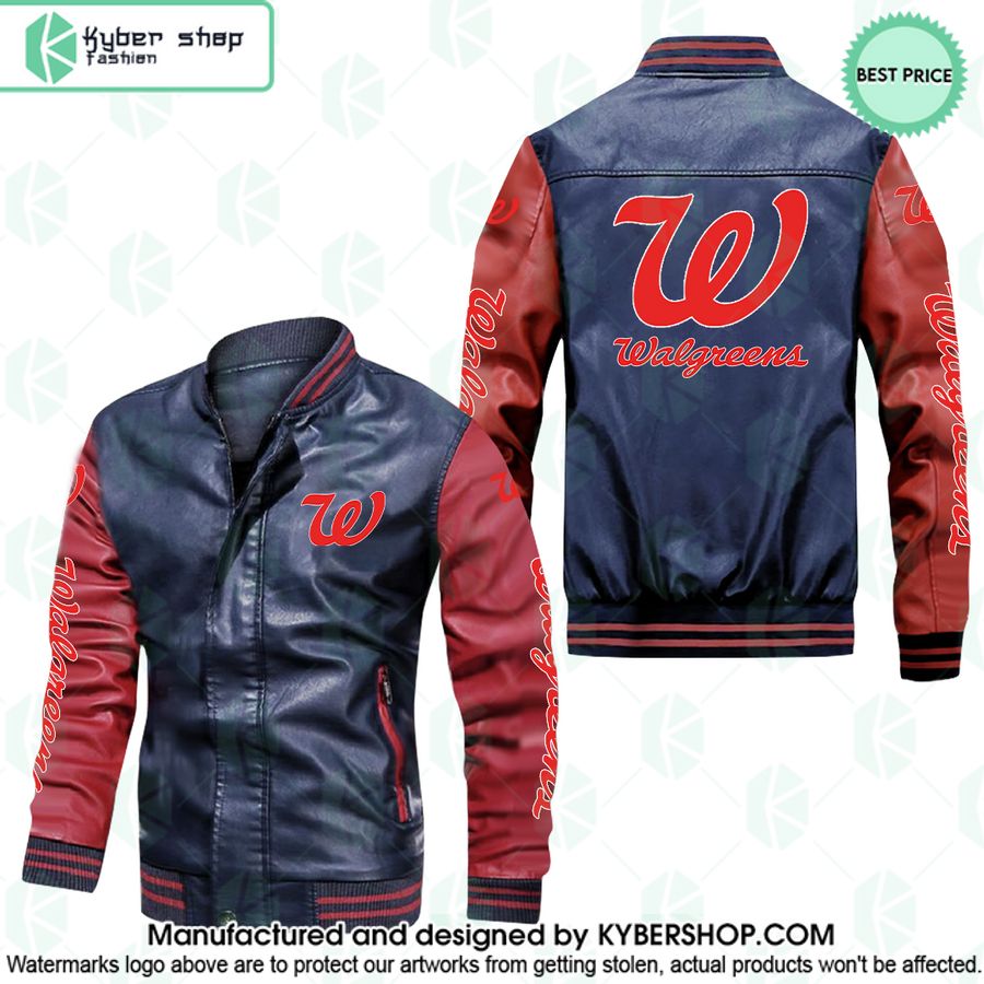 Walgreens Leather Bomber Jacket