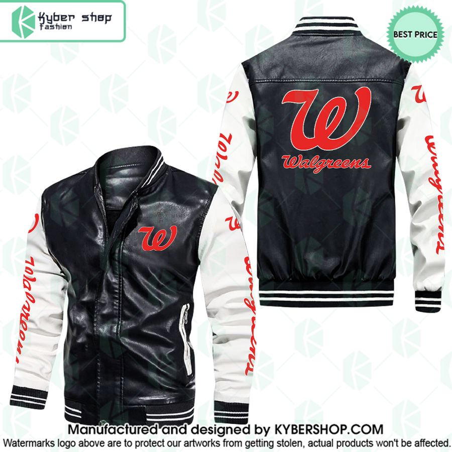 Walgreens Leather Bomber Jacket