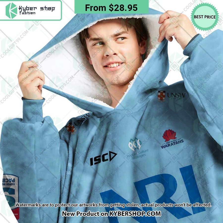 Waratahs Super Rugby Pacific Home Jersey CUSTOM Hoodie Blanket