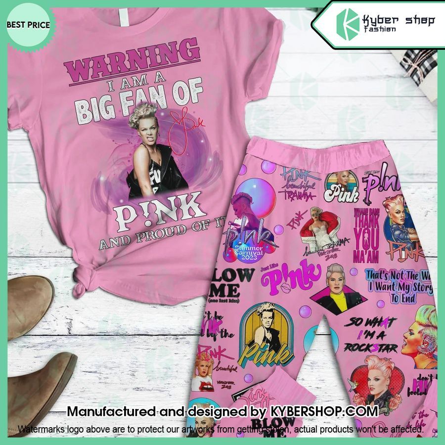 Warning I Am A Big Fan Of Pink Pajamas Set