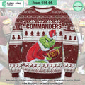 Washington Commanders Grinch Ugly Christmas Sweater