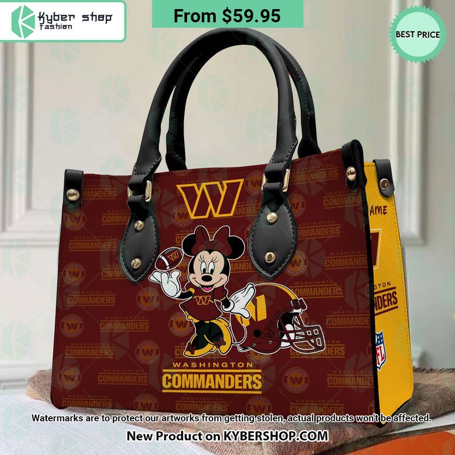 Washington Commanders Minnie Leather Bag