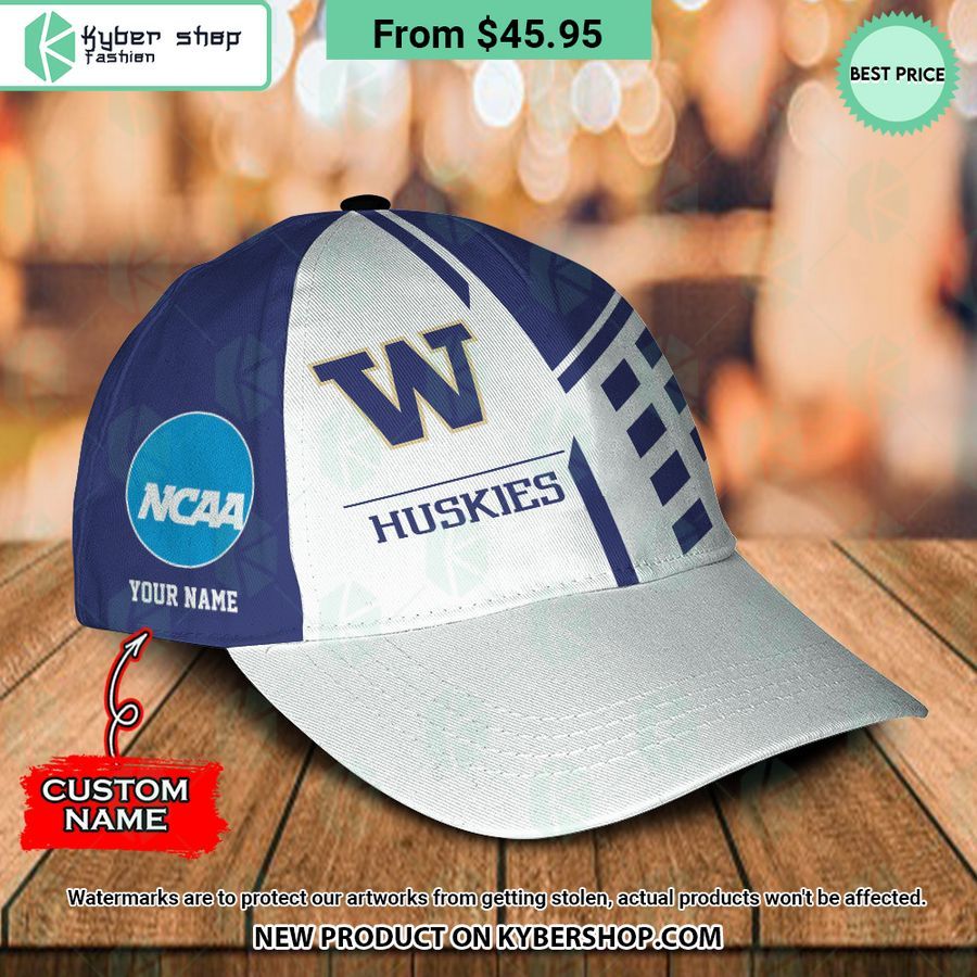 Washington Huskies CUSTOM Polo Shirt, Cap