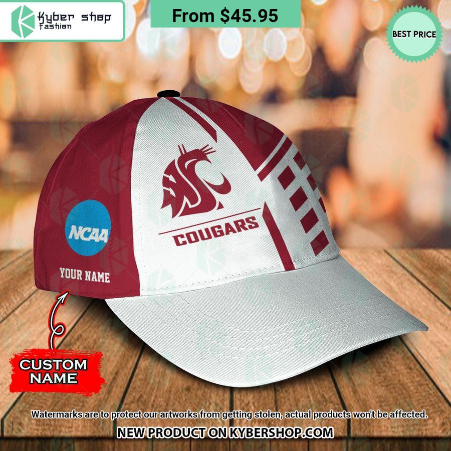 Washington State Cougars CUSTOM Polo Shirt, Cap