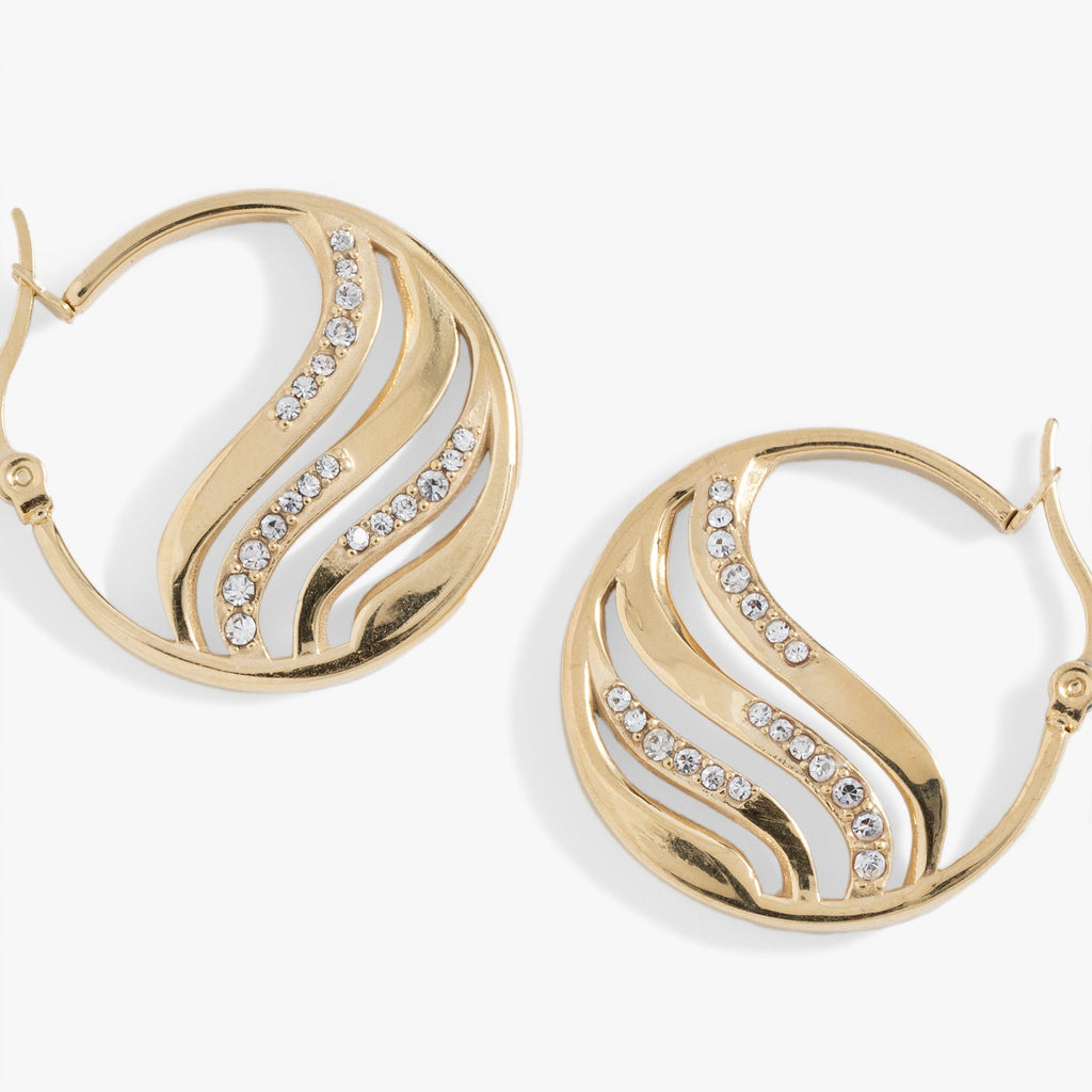 Waves Transformation Hoop Earrings T-Shirts