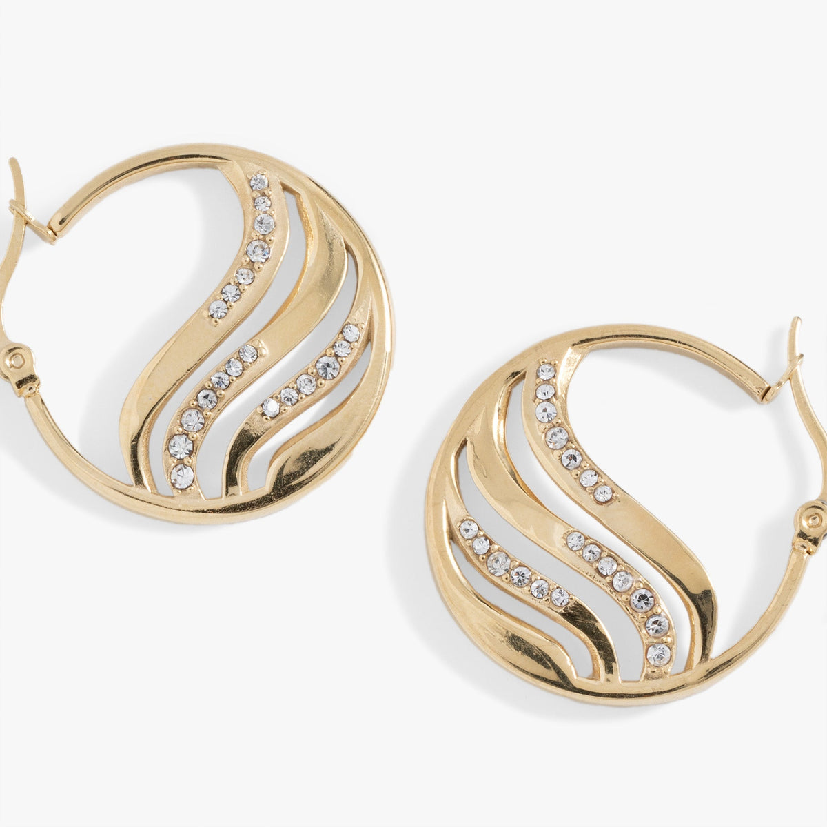Waves Transformation Hoop Earrings T-Shirts