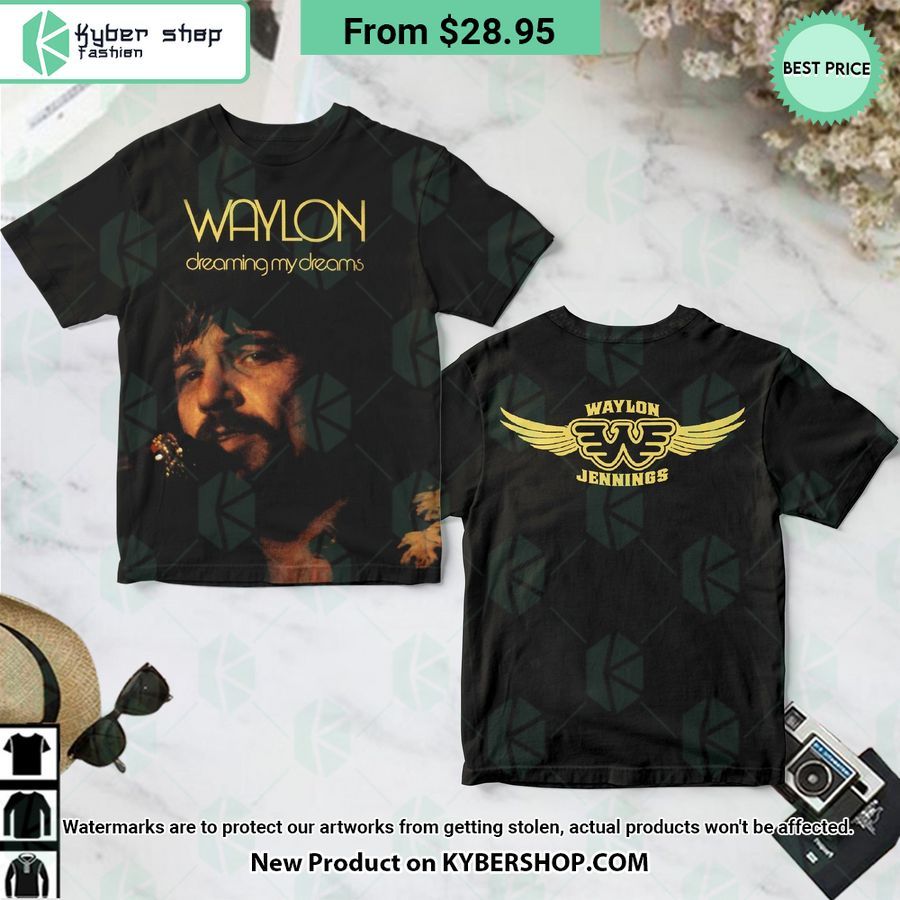 Waylon Jennings Dreaming My Dreams Album Shirt