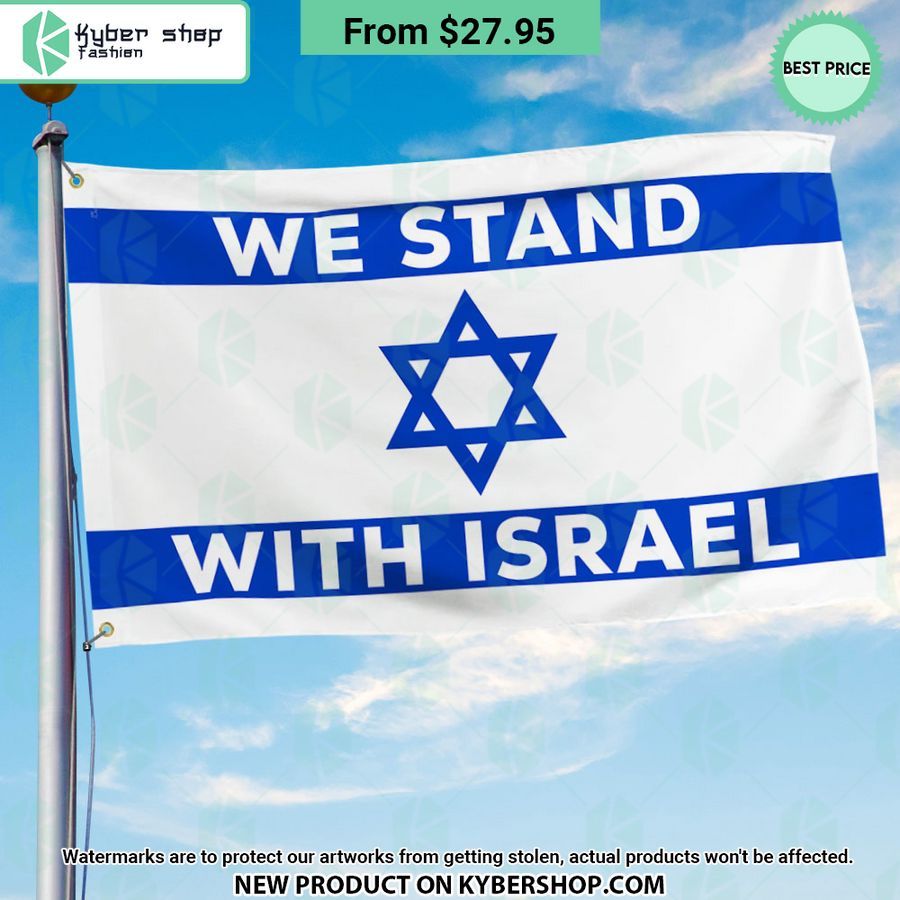 We Stand With Israel Flag
