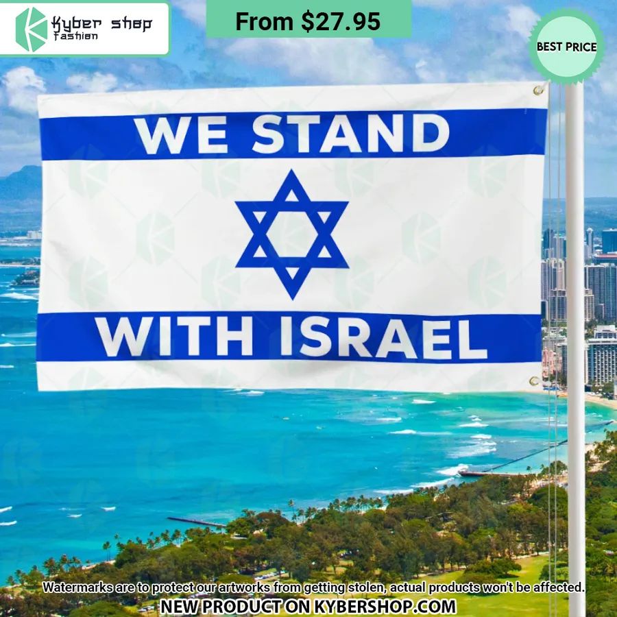 We Stand With Israel Flag