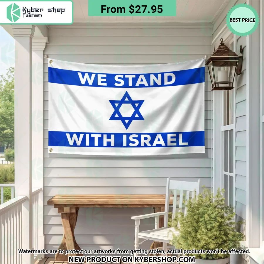 We Stand With Israel Flag