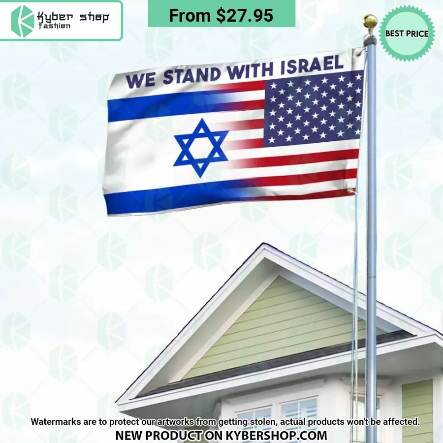 We Stand With Israel US Flag