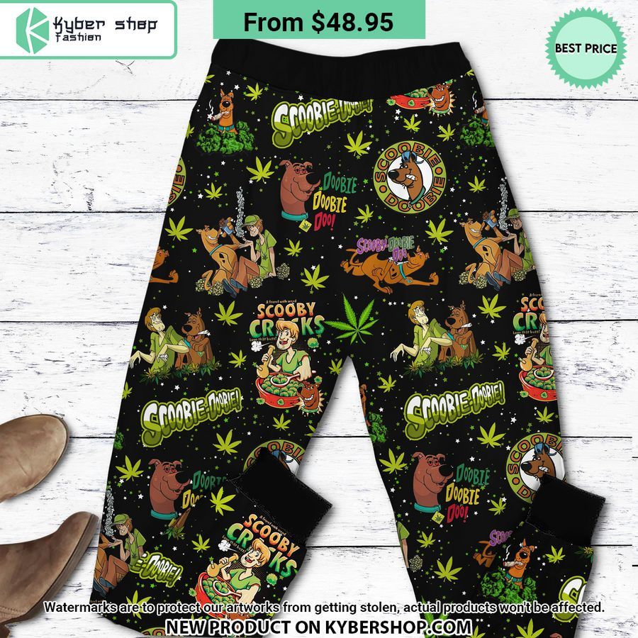 Weed Puff Puff Pass Scooby Doo Shaggy Rogers Pajamas Set