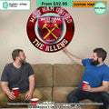 West Ham United CUSTOM Metal Sign