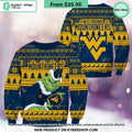 West Virginia Mountaineers Grinch Christmas Sweater