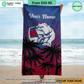 Western Bulldogs CUSTOM Beach Towel