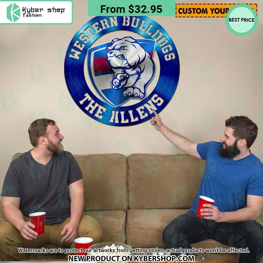 Western Bulldogs CUSTOM Metal Sign