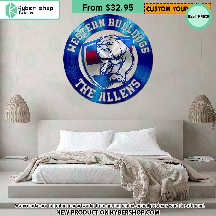 Western Bulldogs CUSTOM Metal Sign