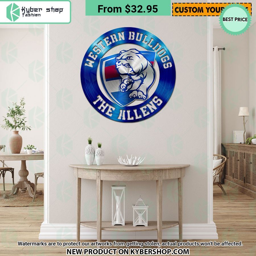 Western Bulldogs CUSTOM Metal Sign