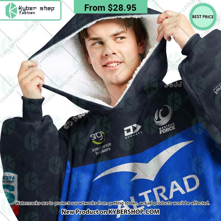 Western Force Super Rugby Pacific Home Jersey CUSTOM Hoodie Blanket