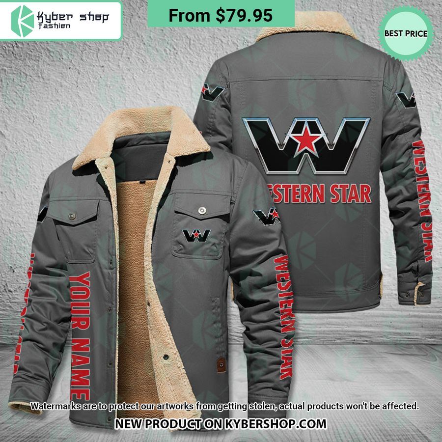 Western Star CUSTOM Fleece Leather Jacket