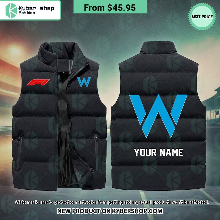 Williams F1 CUSTOM Sleeveless Puffer Down Jacket