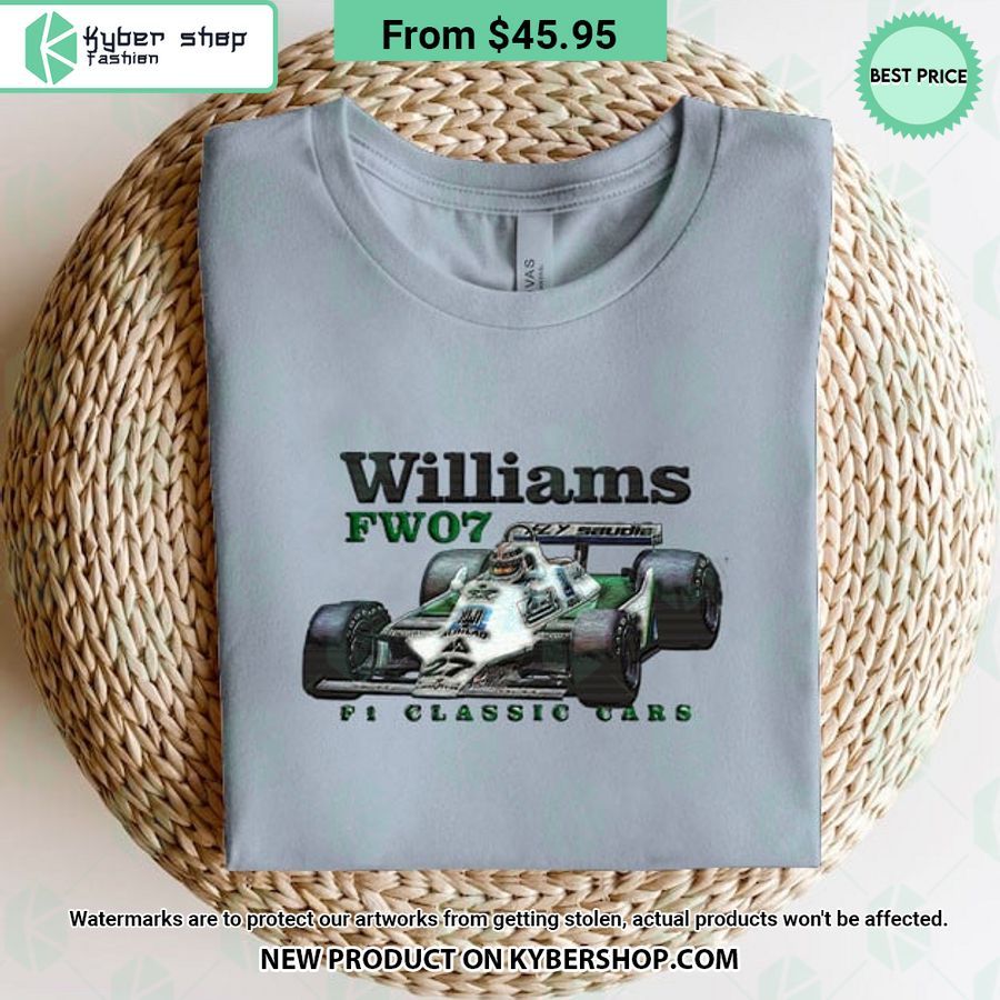 Williams FW07 F1 Classic Cars Embroidered Shirt