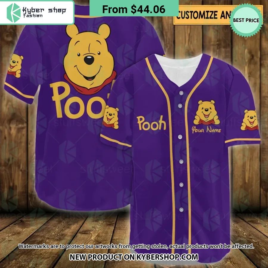 Winnie-the-Pooh CUSTOM Baseball Jersey