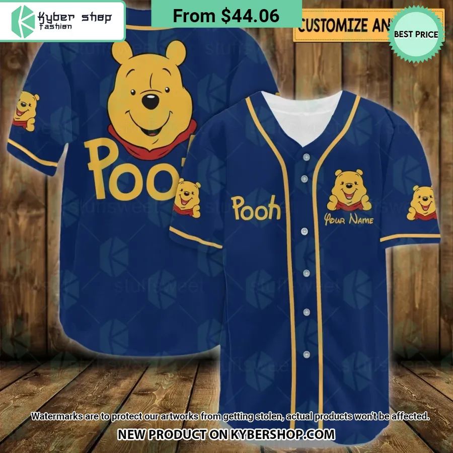 Winnie-the-Pooh CUSTOM Baseball Jersey