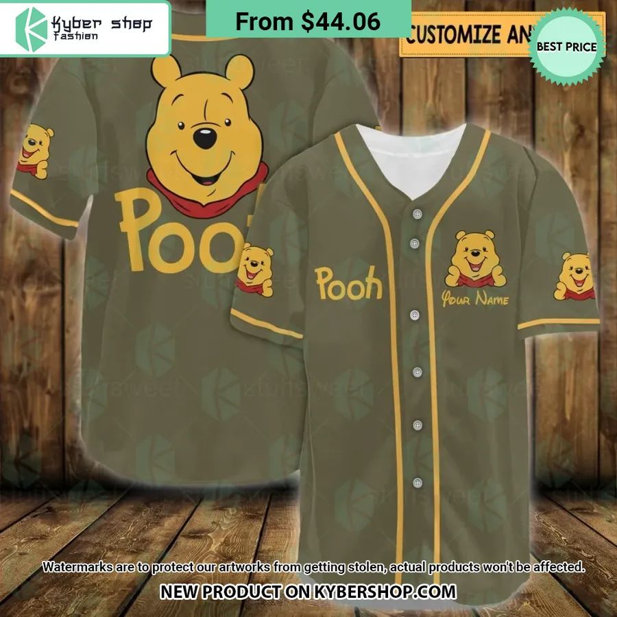Winnie-the-Pooh CUSTOM Baseball Jersey