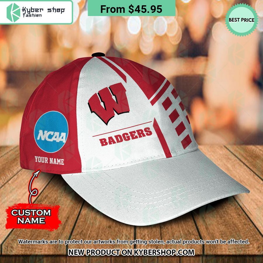 Wisconsin Badgers CUSTOM Polo Shirt, Cap