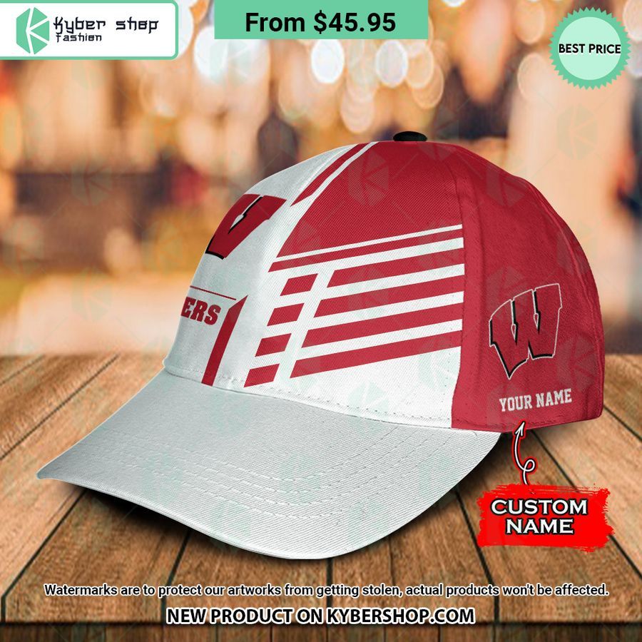 Wisconsin Badgers CUSTOM Polo Shirt, Cap