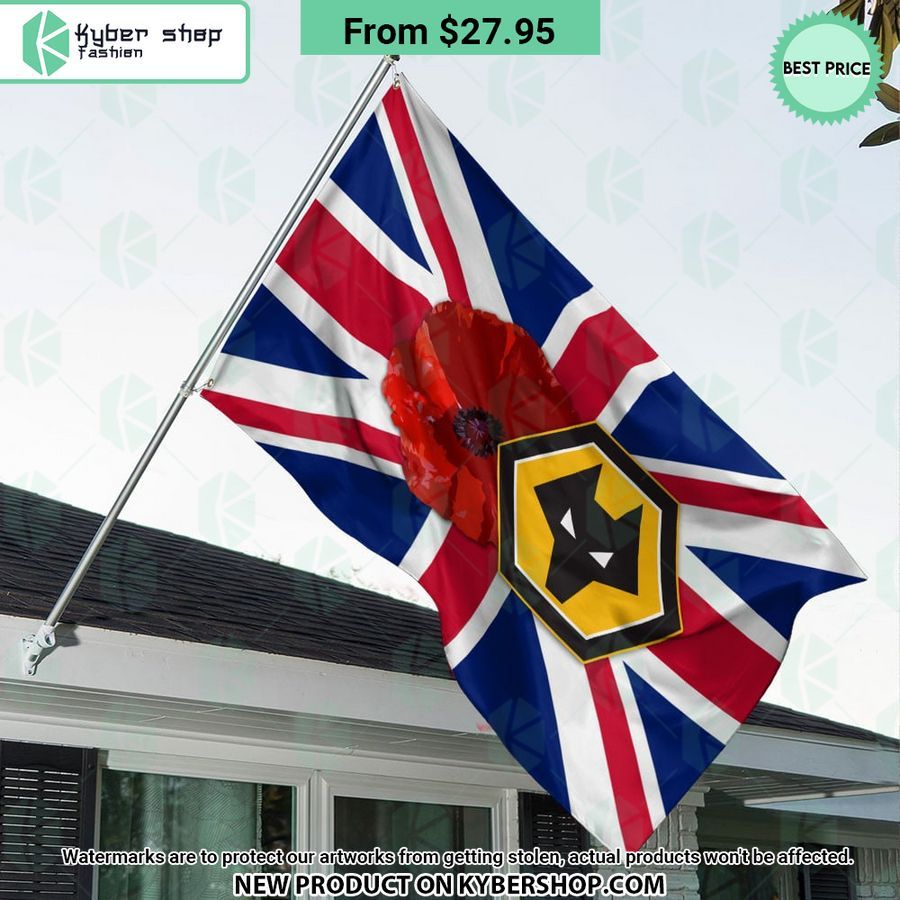 Wolverhampton Wanderers Remembrance day Flag