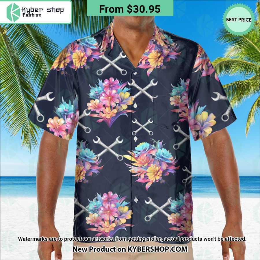 Wrench Mechanic Hawaiian Shirt