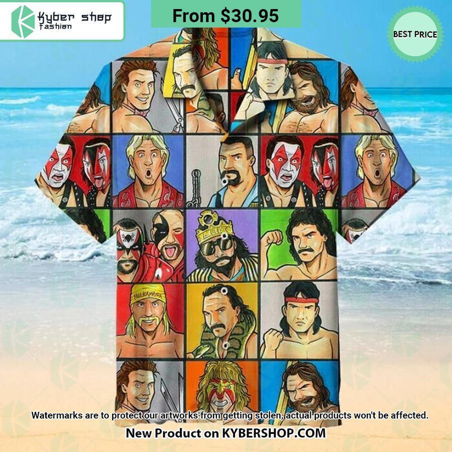 WWF Superstars of Wrestling Hawaiian Shirt