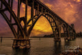 Yaquina Bay Bridge Print Unisex , , , Long Sleeve Tee