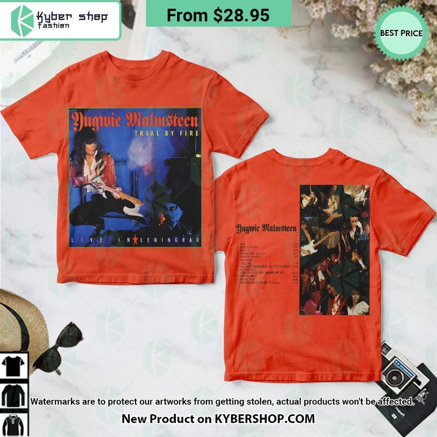 Yngwie Malmsteen Trial By Fire Live In Leningrad Album Shirt