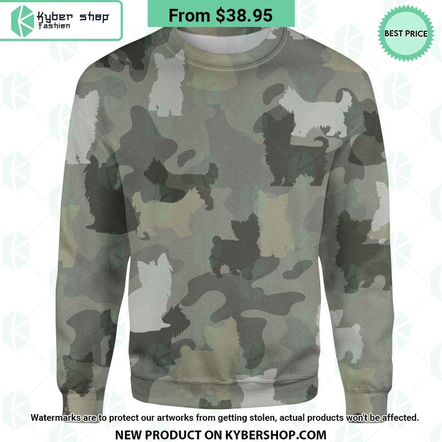Yorkshire Terrier Camo Sweatshirt